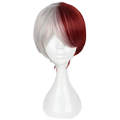 EQWR Haarteile Anime Cosplay Perücke Neuheit Gradienten Kurze Glatte Haare, Hochtemperatur Seide Juvenile Perücke, Anime Fans Geschenk von EQWR