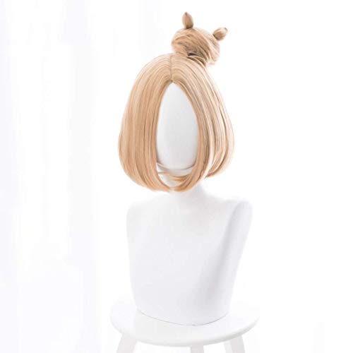 EQWR Schicksal/Grand Order Anime Cosplay Rose Net Perücken 100% hochtemperaturbeständige Faser Gold kurze glatte Haare 13 Zoll von EQWR