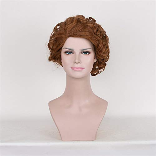 Fantastische Bestien und wo man sie findet Queenie Goldstein Cosplay Perücke Kurz gewelltes goldenes Haar Queenie Rollenspiel Kostüme Perücken KUSY9492 von EQWR
