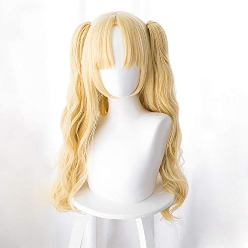 Fate/Grand Order Ereshkigal Perücke 80cm lang Lockig Hitzebeständig Synthetisches Haar Spiel Anime Cosplay Perücke Klaue Clip Pferdeschwanz Gelb Ereshkigal Fate/Grand Order Ereshkigal Perücke 80cm lang Lockig Hitzebeständig Synthetisches Haar Spiel Anime Cosplay Perücke Klaue Clip Pferdeschwanz Gelb Ereshkigal von EQWR