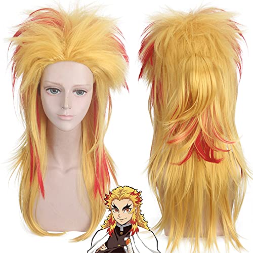 Halloween Fashion Christmas Party Dress Up Wig Blade Purgatory Apricot Shouro Beauty Pointed Back Gradient Cosplay Wig von EQWR