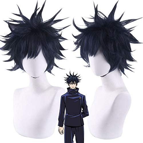 Halloween Fashion Christmas Party Dress Up Wig Cosplay Wig Curse Back To Fight Fu Heihui Dark Black Anti-Cursive Soaring Explosive Head Halloween Fashion Christmas Party Dress Up Wig Cosplay Wig Curse Back To Fight Fu Heihui Dark Black Anti-Cursive Soaring Explosive Head von EQWR