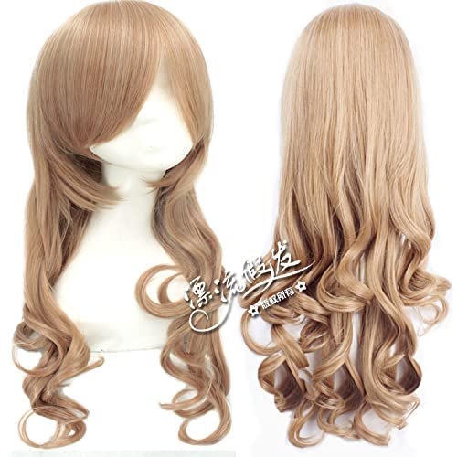 Halloween Fashion Christmas Party Dress Up Wig Cosplay Wig Daily Linen 70Cm Long Curly Hair Variety Anime Wig Color: H088-6 (Main Body) von EQWR