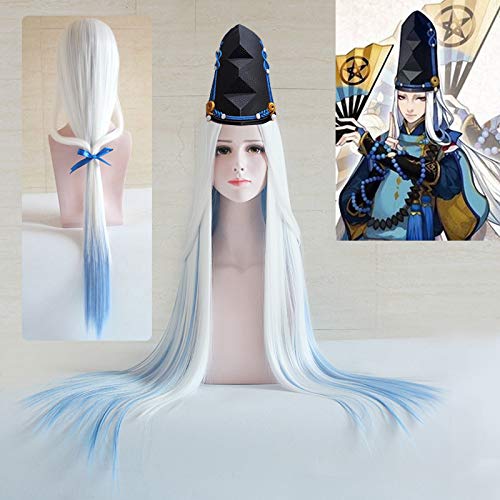 Halloween Fashion Christmas Party Dress Up Wig Onmyoji Mobile Games Abe Seimei Cosplay Wig Zhongfen Seimei Abba Cos von EQWR