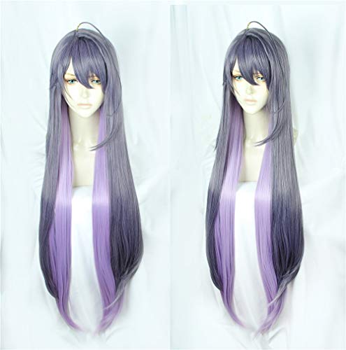 Hochwertige Anime Division Rap Battle DRB Lang Gerade 110cm Cosplay Perücke Hypnose MIC JAKURAI JINGUJI Graues Haar Halloween von EQWR