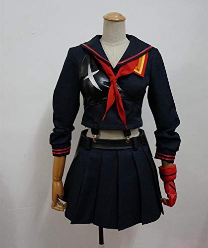 Hochwertige Anime Kill LA Kill Cosplay Perücke Matoi Ryuko Schwarz Rot Perücken Kurze lockige hitzebeständige synthetische Haare + Perückenkappe M Ryuko Matoi Kostüm Hochwertige Anime Kill LA Kill Cosplay Perücke Matoi Ryuko Schwarz Rot Perücken Kurze lockige hitzebeständige synthetische Haare + Perückenkappe M Ryuko Matoi Kostüm von EQWR