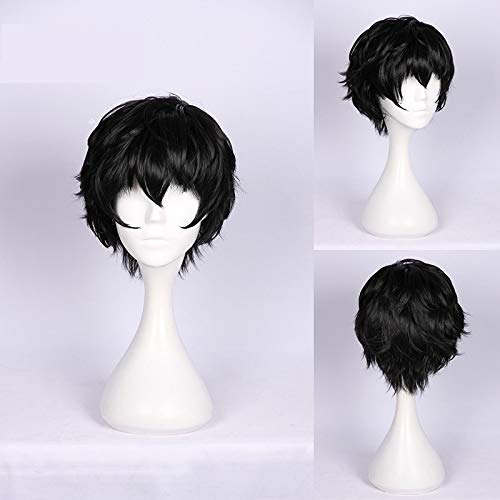 Hochwertige Anime Persona 5 Cosplay P5 JOKER Perücke Ren Amamiya Akira Kurusu Cosplay Perücke Männer Party Halloween Perücke Requisiten von EQWR