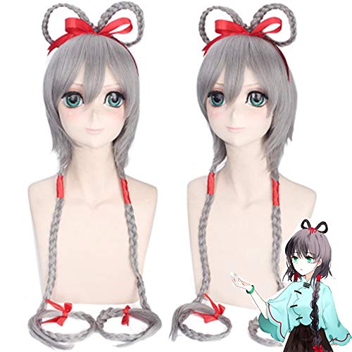 Hochwertige Luo Tianyi Cosplay Perücke VOCALOID Kostüm Spiel Perücken Halloween Kostüme Haare von EQWR