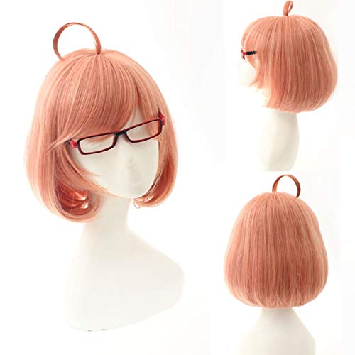 Kyoukai No Kanata Kuriyama Mirai Cosplay Perücke 30cm Kurz Gerade Hochwertige Hitzebeständige Kunsthaar Kostüm Party Perücke von EQWR