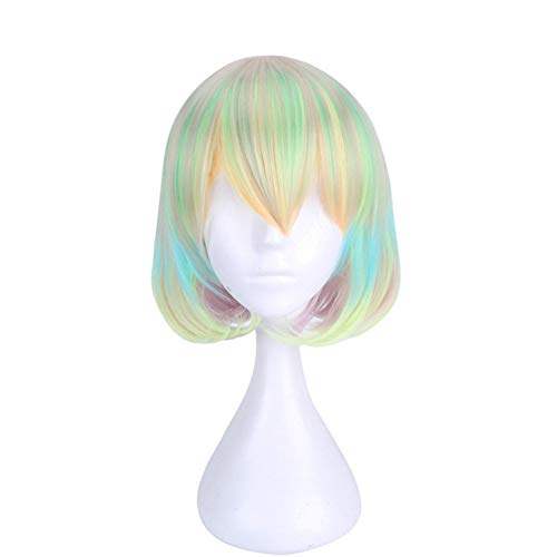 Land der glänzenden Diamantperücke Cosplay Kostüm Houseki no Kuni Frauen Kurzes Kunsthaar + Perückenkappe Land der glänzenden Diamanten wie das Bild von EQWR