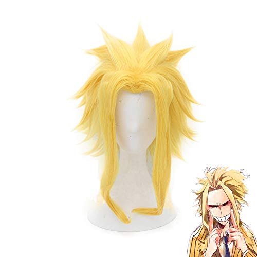 Mein Held Academia All Might Perücke Cosplay Kostüm Boku kein Held Academia Hitzebeständige synthetische Haare Party Rollenspiel Perücken von EQWR