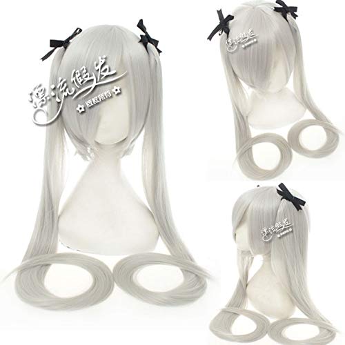 Nakano Azusa lange schwarze Cosplay Perücke Kunsthaar Halloween Kostüm Anime Julie Sigtuna Perücken mit Doppelclip Pferdeschwanz Perücke One Size PL-305 Nakano Azusa lange schwarze Cosplay Perücke Kunsthaar Halloween Kostüm Anime Julie Sigtuna Perücken mit Doppelclip Pferdeschwanz Perücke One Size PL-305 von EQWR
