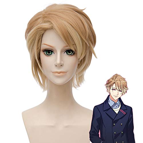 Neue Hand Tour A3! Chigasaki Itaru Cosplay Perücke Kurzes Leinen Hitzebeständiges Kunsthaar Pelucas Party Unisex Anime Kostüm Perücken ALS von EQWR