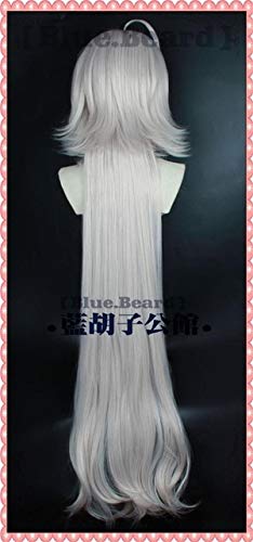 Schicksal/Grand Orde FGO Cosplay Jeanne d'Arc Alter Perücke mit gemischtem weißem Haar Jeanne d'Arc Kopfbedeckung Kopfschmuck Alter Cosplay Kostüm Requisiten Lange Perücke Schicksal/Grand Orde FGO Cosplay Jeanne d'Arc Alter Perücke mit gemischtem weißem Haar Jeanne d'Arc Kopfbedeckung Kopfschmuck Alter Cosplay Kostüm Requisiten Lange Perücke von EQWR