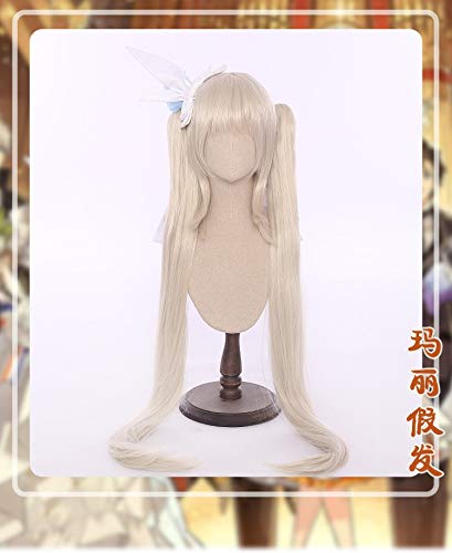 Schicksal Großer Orden Marie Antoinette Lang Zwei Pferdeschwänze Perücke Cosplay Kostüm Synthetisches Haar Frauen Cosplay Perücken Kein Zubehör A-134 von EQWR