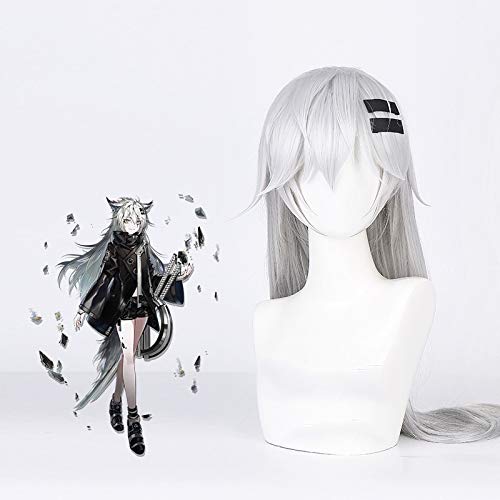 Spiel Arknights Lappland Cosplay Perücke Hitzebeständiges Kunsthaar Halloween Karneval Party Anime Kostüm Perücken Perucas Nur Perücke von EQWR
