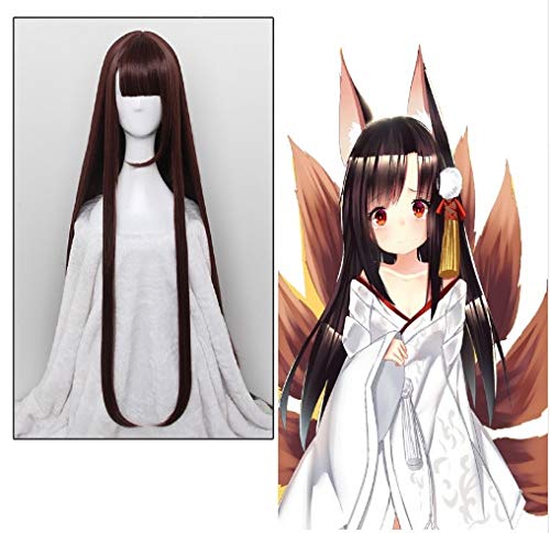 Spiel Azur Lane Cosplay Perücken Akagi Cosplay Perücke Hitzebeständig Synthetische Halloween Party Frauen Rollenspiel Lange Perücken W-963 von EQWR