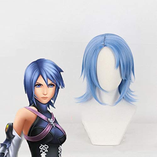 Spiel Königreich Cosplay Perücken Aqua Cosplay Perücke Hitzebeständige synthetische Perücke Haar Party Anime Cosplay Perücke von EQWR