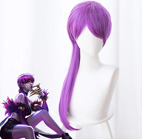 Spiel LOL Evelynn Cosplay Perücken Agony Umarmung Frauen Lila Pferdeschwanz Haar Halloween Weihnachten Cosplay Perücken von EQWR