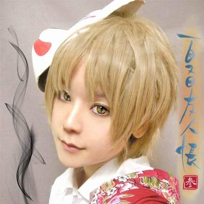 Takash Blonde Short Anime Cosplay Perücke + Perücke Cap als Bild von EQWR
