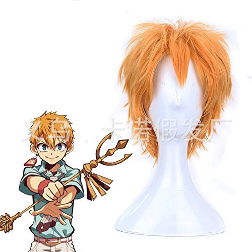 Toilettengebundene Hanako-Kun Minamoto Kou Cosplay Perücke Männer Kurzes hitzebeständiges synthetisches Haar Perücken Cosplay Kostüm von EQWR