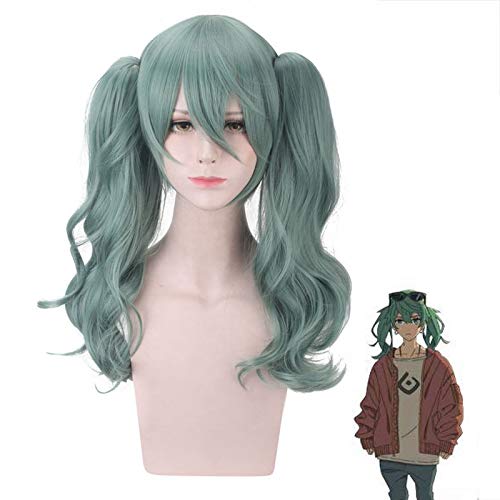 Vocaloid Hatsune Miku Sand Planet Grüne Pferdeschwänze Perücke Cosplay Kostüm Sunano Wakusei Frauen Hitzebeständige synthetische Haarperücken PL-141 Vocaloid Hatsune Miku Sand Planet Grüne Pferdeschwänze Perücke Cosplay Kostüm Sunano Wakusei Frauen Hitzebeständige synthetische Haarperücken PL-141 von EQWR