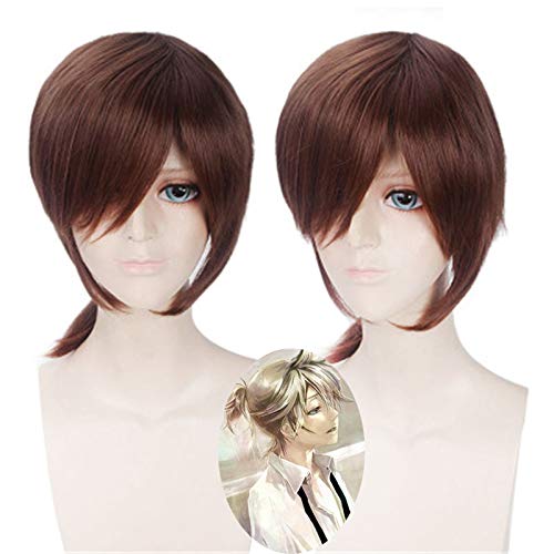 Vocaloid Kagamine Rin/Kagamine Len Kurzes es hitzebeständiges Haar Kagamine Len Cosplay Kostümperücken + Perückenkappe von EQWR