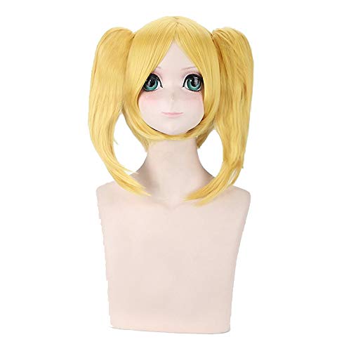 Vocaloid Kagamine Rin Projekt DIVA 2. Pferdeschwanz Perücke Cosplay Kostüm Hitzebeständige synthetische Haare Frauen Cosplay Perücken von EQWR