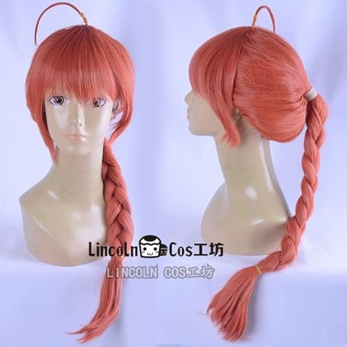 Wig for Anime GINTAMA Mutter Kagura Cosplay Perücke Jinghua Cosplay Perücke Synthetisches Zopfgestyltes Haar + Perückenkappe wie auf dem Bild von EQWR