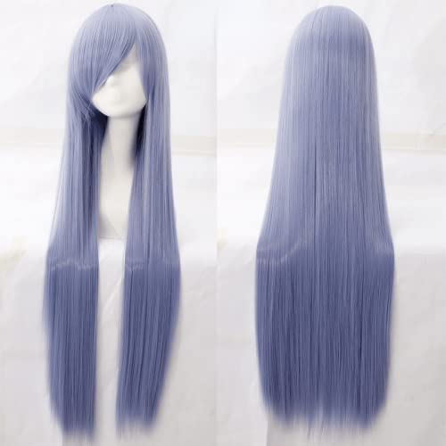 Wig for Anime Wigs Cosplay Christmas Cosplay Wig Universal 100Cm Color Long Straight Hair Cos Animation High Temperature Wire 099 Color:Rose Net 064 [1 Meter] von EQWR
