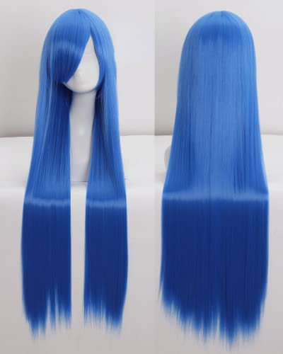 Wig for Anime Wigs Cosplay Christmas Cosplay Wig Universal 100Cm Color Long Straight Hair Cos Anime High Temperature Wire 099 Color:玫瑰网026[1 Meter] von EQWR