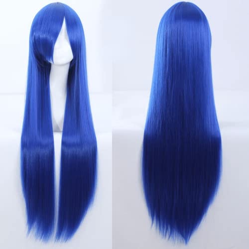 Wig for Anime Wigs Cosplay Christmas Cosplay Wig Universal 100Cm Color Long Straight Hair Cos Anime High Temperature Wire 099 Color:Rose Net 002 [1 Meter] von EQWR