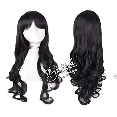 Wig for Carnival Nightlife CluI Party Dress Up Wig Cosplay Wig 70Cm Long Curly Hair Black Curly Hair Long Bangs H088-7 Wig for Carnival Nightlife CluI Party Dress Up Wig Cosplay Wig 70Cm Long Curly Hair Black Curly Hair Long Bangs H088-7 von EQWR