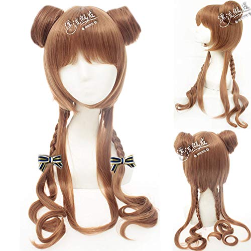 Wig for Carnival Nightlife CluI Party Dress Up Wig Cosplay Wig Linen Color Double Bag Hair Variety [Bag Detachable Anime Wig 278 von EQWR