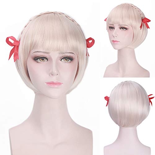 Wig for Carnival Nightlife CluI Party Dress Up Wig Netease Onmyoji Mobile Game Mountain Rabbit Twist Braided Cosplay Mountain Rabbit Cos Bangs Wig Color: Wig Pl-797 + Ear Pair von EQWR