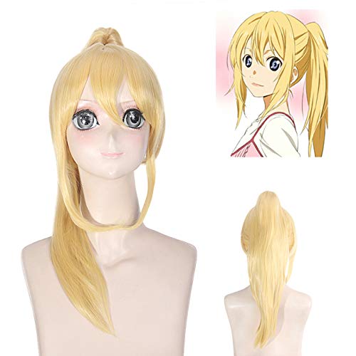 Wig for Carnival Nightlife CluI Party Dress Up Wig Wig April Is Your Lie Kaoru Miyazono Clip Ponytail Cosplay Wig von EQWR