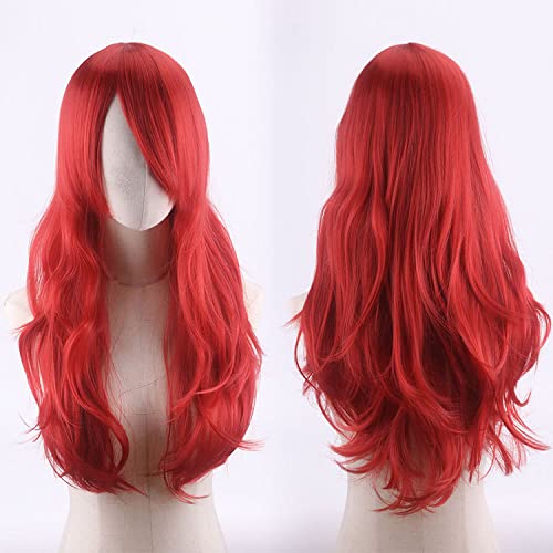 Wig for Halloween Fashion Christmas Party Dress Up Wig Cos Anime Wig Universal Multicolor 70Cm Long Curly Hair Micro Curly Cosplay Color:Jf70-13 von EQWR