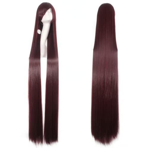 Wig for Halloween Fashion Christmas Party Dress Up Wig Cosplay Wig Ancient Costume Universal 120 150Cm Long Straight Hair Anime Color Hair Cos Wig Color:122-7 (150Cm) von EQWR