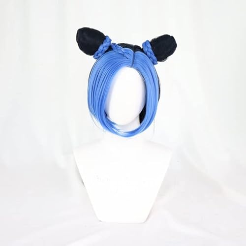 Wig for Jolyne Cujoh Cosplay Perücke Jojo's Bizarre Adventure Golden Wind Kujo Grün Lange Version Buns Braids Kunsthaar Perücken + Perückenkappe 1491 D4 Wig for Jolyne Cujoh Cosplay Perücke Jojo's Bizarre Adventure Golden Wind Kujo Grün Lange Version Buns Braids Kunsthaar Perücken + Perückenkappe 1491 D4 von EQWR