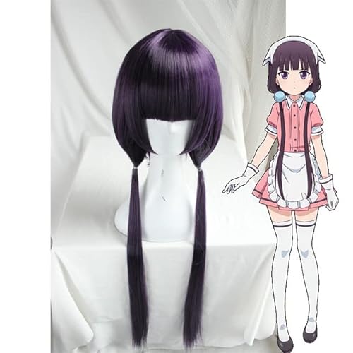 Wig for Mischung S Cosplay Perücken Maika Sakuranomiya Kaho Hinata Hideri Kanzaki Mafuyu Hoshikawa Miu Amano Synthetische Cosplay Perücke + Perückenkappe wie auf dem Bild von EQWR