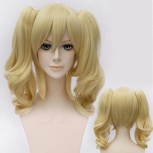 Wig for Perücken Cosplay Peluca Styled Curly Synthetic Costume Perücke Hitzebeständiges Haar + Perückenkappe wie auf dem Bild von EQWR