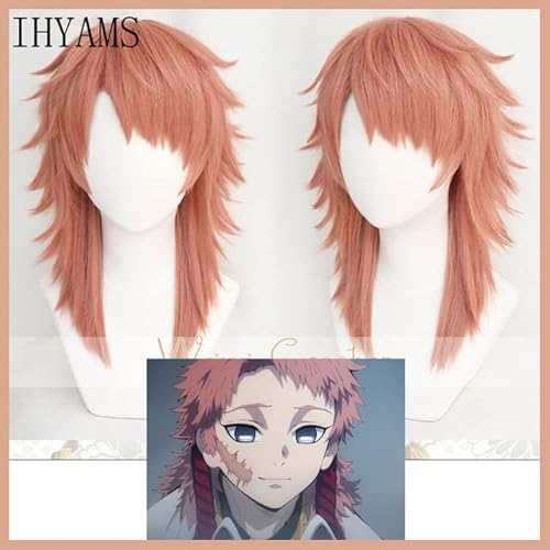 Wig for Sabito Cosplay Perücke Klinge von Halloween Anime 45cm Kunsthaar + Gratis Perückenkappe CHINA wie auf dem Bild von EQWR