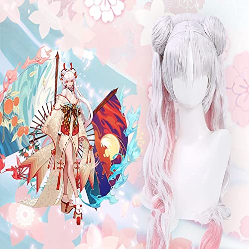 Wig for Spiel Onmyoji Cosplay Perücken Shiranui Cosplay Hitzebeständige Synthetische Perücke Haar Halloween Party Frauen Anime Cosplay Perücke Wig for Spiel Onmyoji Cosplay Perücken Shiranui Cosplay Hitzebeständige Synthetische Perücke Haar Halloween Party Frauen Anime Cosplay Perücke von EQWR