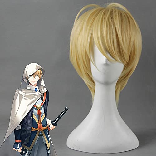 Wig for Spiel Touken Ranbu Online Cosplay Perücken Yamanbagiri Kunihiro Cosplay Hitzebeständige Synthetische Perücke Haare Halloween Karnevalsparty von EQWR