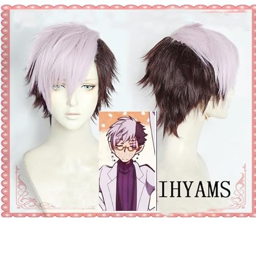 Wig for Toilettengebundene Hanako-kun Cosplay Perücke Tsuchigomori Hair Short Mixed Synthetic Hair Perücken + Perückenkappe CHINA wie auf dem Bild von EQWR