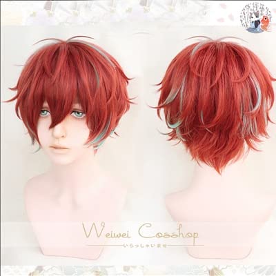 Wig for Top-Qualität Division Rap Battle Hypnosis MIC Doppo KannonzaKa Perücken Hitzebeständige Kunsthaar Cosplay Kostüm Perücke + Perückenkappe wie auf dem Bild von EQWR