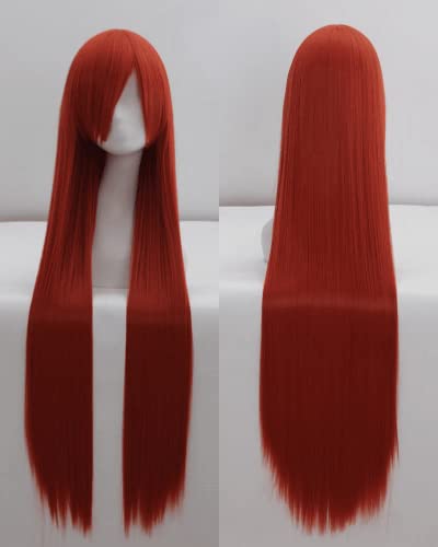 Wig for cosplay wig universal 100CM color long straight hair cos anime high temperature wire 099 color:rose net 025 [1 meter] von EQWR