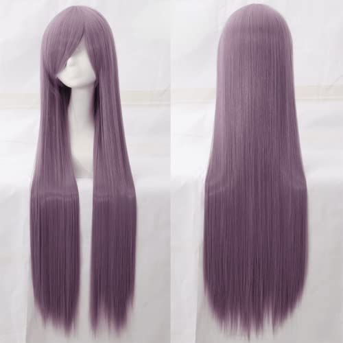 Wig for cosplay wig universal 100CM color long straight hair cos anime high temperature wire 099 color:rose net 054 [1 meter] von EQWR