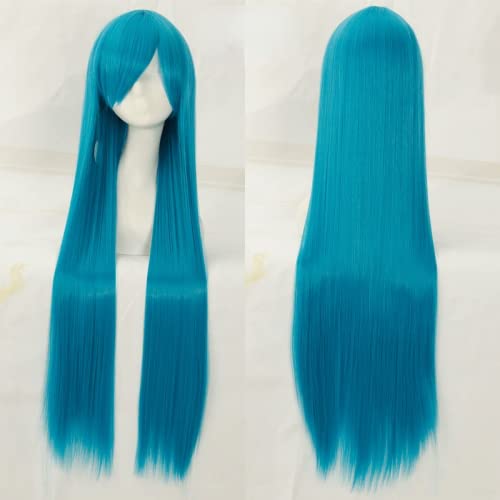 Wig for cosplay wig universal 100CM color long straight hair cos anime high temperature wire 099 color:rose net 066 [1 ​​meter] von EQWR