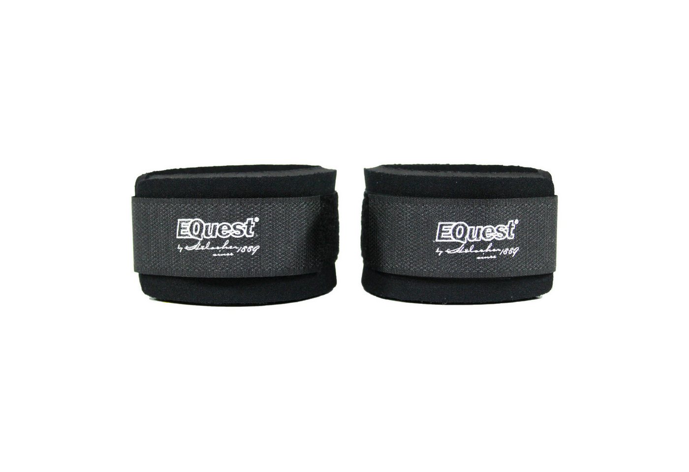 EQuest Gamaschen Ballenprotektoren, 2er Set, schwarz, schützen das Pferdebein von EQuest